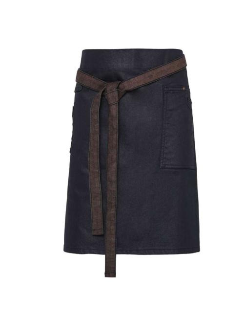 'DIVISION' WAXED LOOK DENIM WAIST APRON 'DIVISION' WAXED LOOK DENIM WAIST APRON