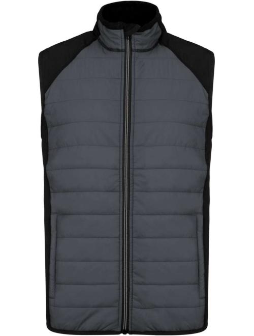 DUAL-FABRIC SLEEVELESS SPORTS JACKET DUAL-FABRIC SLEEVELESS SPORTS JACKET