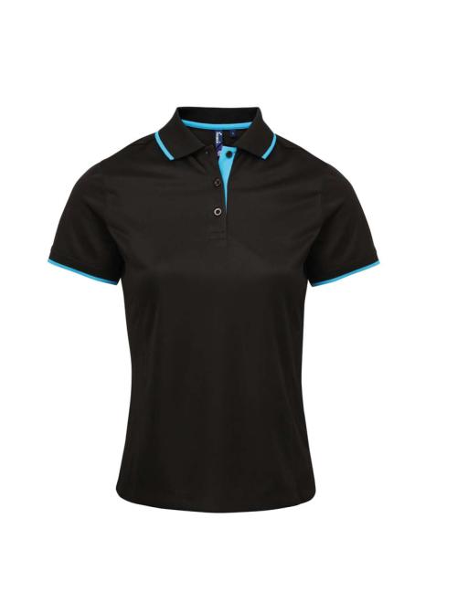 LADIES’ CONTRAST COOLCHECKER POLO