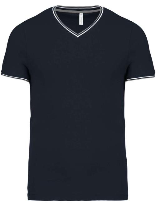 MEN'S PIQUÉ KNIT V-NECK T-SHIRT MEN'S PIQUÉ KNIT V-NECK T-SHIRT