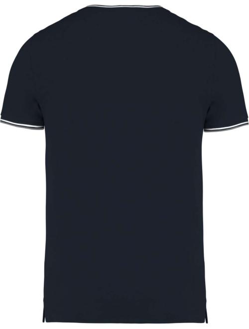 MEN'S PIQUÉ KNIT V-NECK T-SHIRT