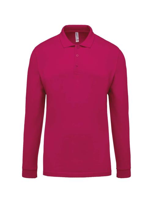 MEN'S LONG-SLEEVED PIQUÉ POLO SHIRT