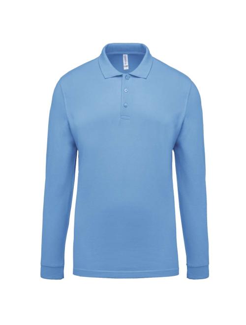 MEN'S LONG-SLEEVED PIQUÉ POLO SHIRT