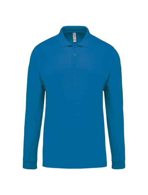MEN'S LONG-SLEEVED PIQUÉ POLO SHIRT