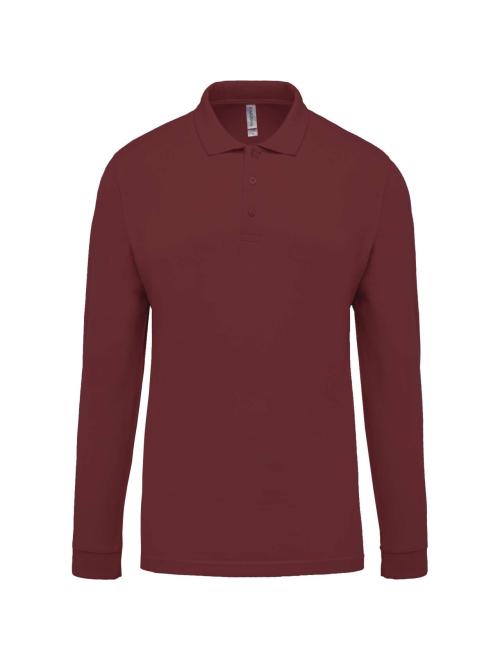 MEN'S LONG-SLEEVED PIQUÉ POLO SHIRT