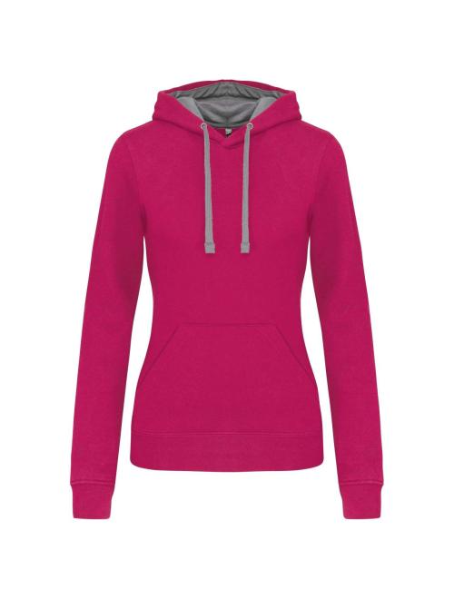LADIES’ CONTRAST HOODED SWEATSHIRT LADIES’ CONTRAST HOODED SWEATSHIRT