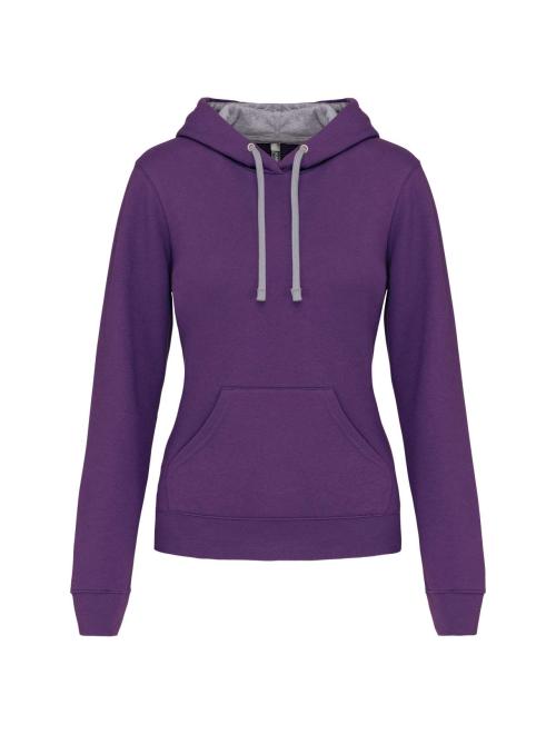 LADIES’ CONTRAST HOODED SWEATSHIRT LADIES’ CONTRAST HOODED SWEATSHIRT