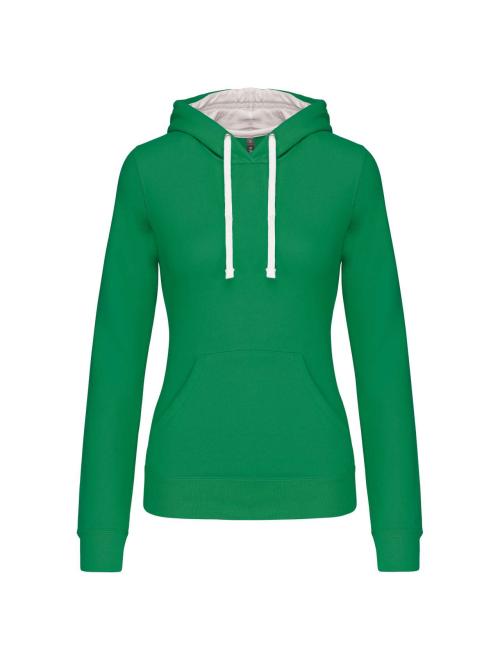 LADIES’ CONTRAST HOODED SWEATSHIRT LADIES’ CONTRAST HOODED SWEATSHIRT