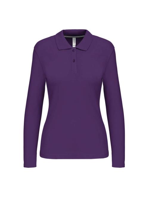 LADIES' LONG-SLEEVED POLO SHIRT