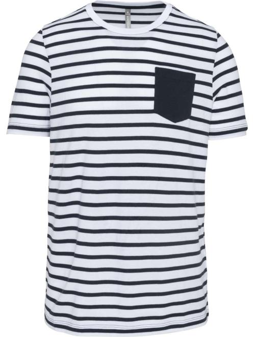 STRIPED SHORT SLEEVE SAILOR T-SHIRT WITH POCKET STRIPED SHORT SLEEVE SAILOR T-SHIRT WITH POCKET