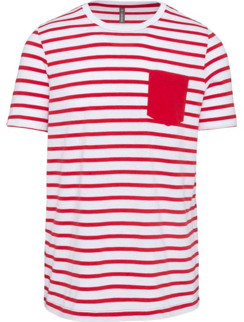 STRIPED SHORT SLEEVE SAILOR T-SHIRT WITH POCKET STRIPED SHORT SLEEVE SAILOR T-SHIRT WITH POCKET