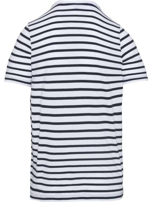KIDS' STRIPED SHORT SLEEVE SAILOR T-SHIRT WITH POCKET