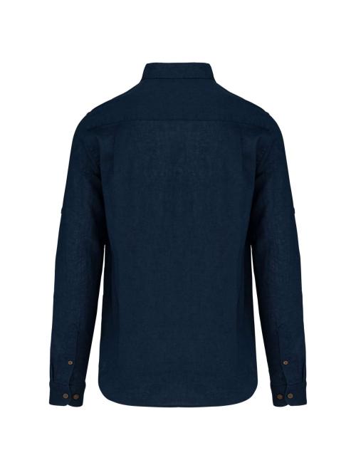 MEN'S LONG SLEEVE LINEN AND COTTON SHIRT