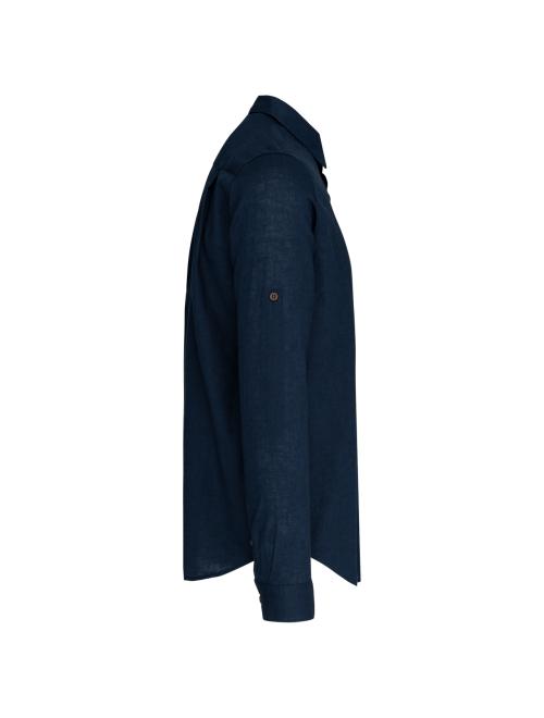MEN'S LONG SLEEVE LINEN AND COTTON SHIRT