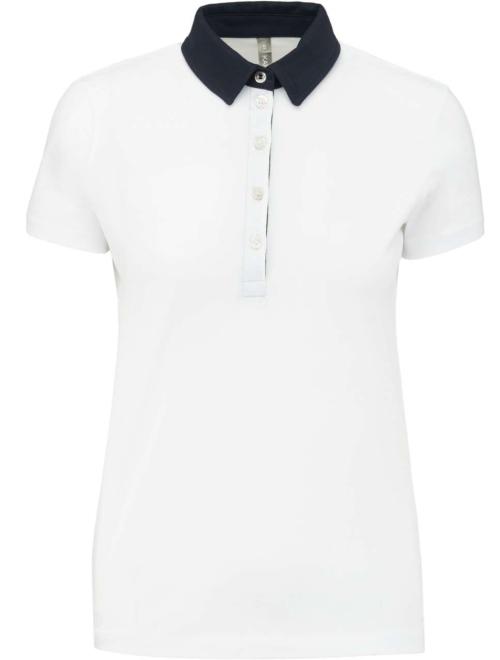 LADIES' TWO-TONE JERSEY POLO SHIRT LADIES' TWO-TONE JERSEY POLO SHIRT