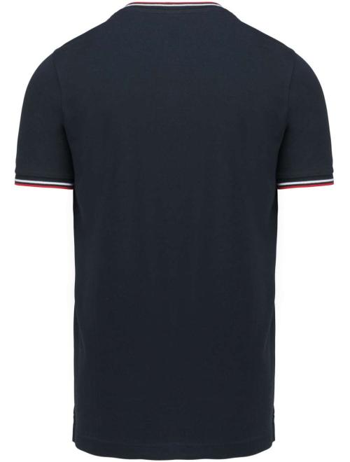 MEN'S PIQUÉ KNIT V-NECK T-SHIRT