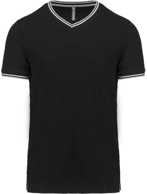 MEN'S PIQUÉ KNIT V-NECK T-SHIRT MEN'S PIQUÉ KNIT V-NECK T-SHIRT