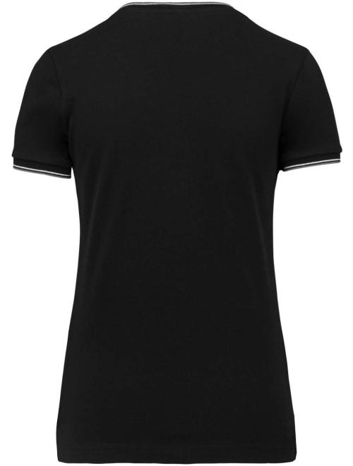 LADIES' PIQUÉ KNIT V-NECK T-SHIRT