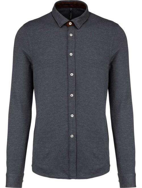 LONG-SLEEVED JACQUARD KNIT SHIRT LONG-SLEEVED JACQUARD KNIT SHIRT
