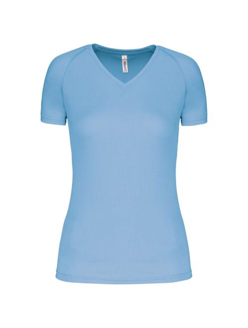 LADIES’ V-NECK SHORT SLEEVE SPORTS T-SHIRT LADIES’ V-NECK SHORT SLEEVE SPORTS T-SHIRT