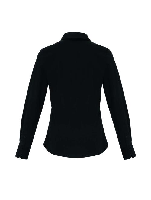 WOMEN'S STRETCH-FIT COTTON POPLIN LONG SLEEVE SHIRT