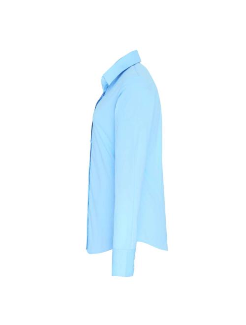 WOMEN'S STRETCH-FIT COTTON POPLIN LONG SLEEVE SHIRT