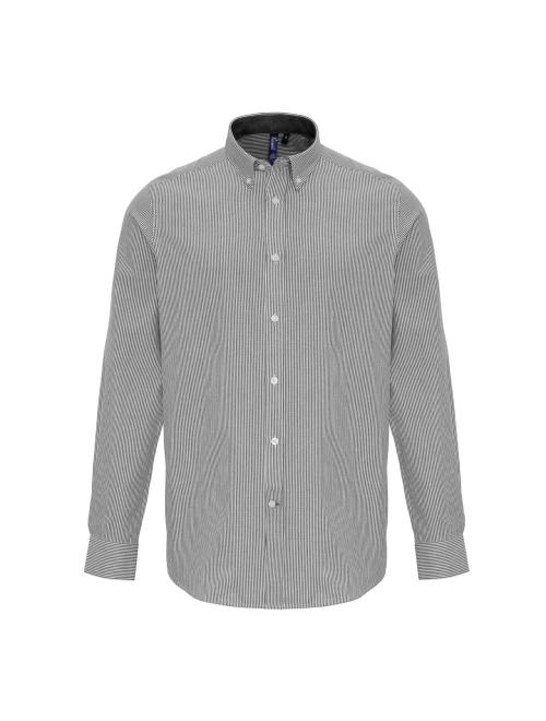 MEN’S COTTON RICH OXFORD STRIPES SHIRT
