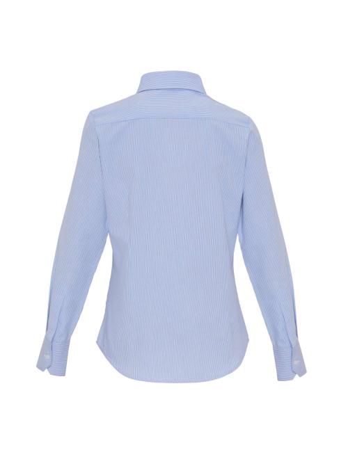 WOMEN'S COTTON RICH OXFORD STRIPES SHIRT