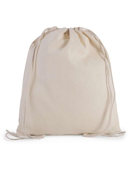ORGANIC COTTON SMALL DRAWSTING BACKPACK