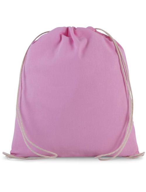 ORGANIC COTTON SMALL DRAWSTING BACKPACK