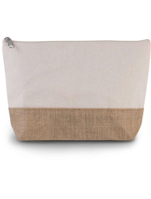 CANVAS & JUTE POUCH