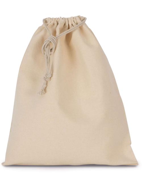 COTTON BAG WITH DRAWCORD CLOSURE - LARGE SIZE COTTON BAG WITH DRAWCORD CLOSURE - LARGE SIZE