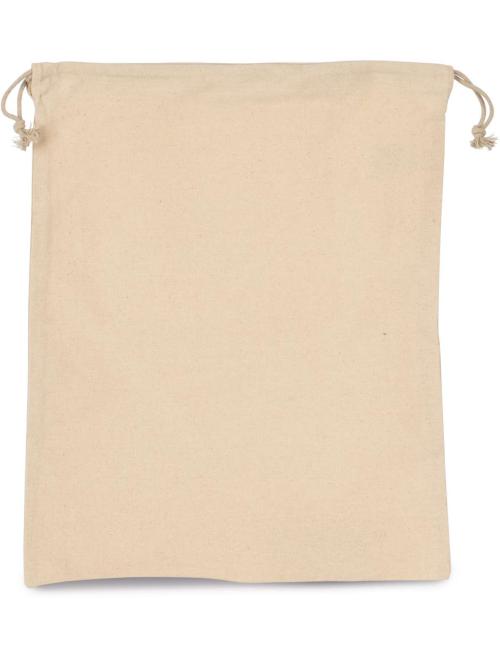 COTTON BAG WITH DRAWCORD CLOSURE - LARGE SIZE COTTON BAG WITH DRAWCORD CLOSURE - LARGE SIZE