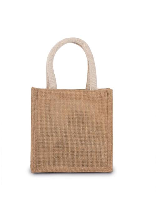 JUTE CANVAS TOTE - SMALL