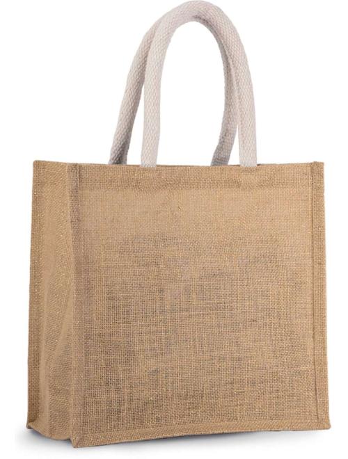JUTE CANVAS TOTE - MEDIUM