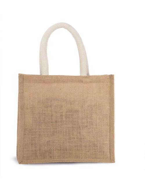 JUTE CANVAS TOTE - MEDIUM