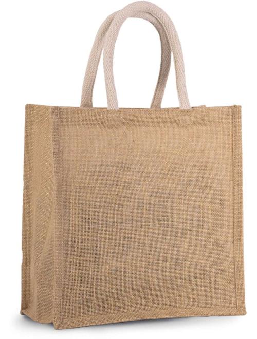 JUTE CANVAS TOTE - LARGE