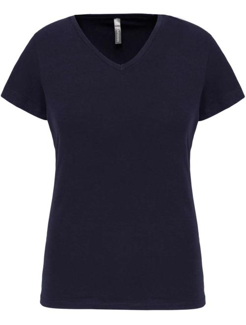 LADIES' SHORT-SLEEVED V-NECK T-SHIRT