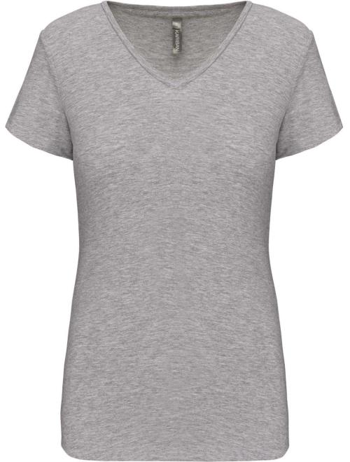 LADIES' SHORT-SLEEVED V-NECK T-SHIRT