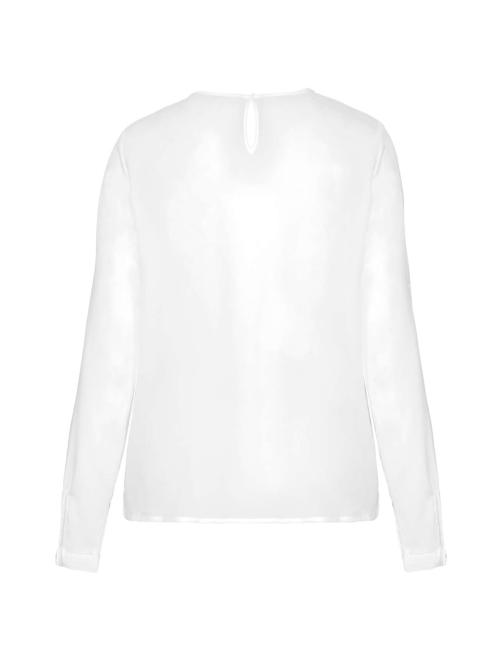 LADIES' LONG-SLEEVED CREPE BLOUSE
