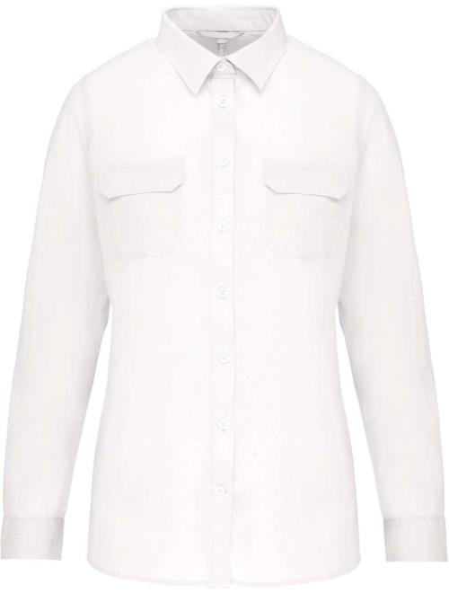LADIES' LONG-SLEEVED SAFARI SHIRT