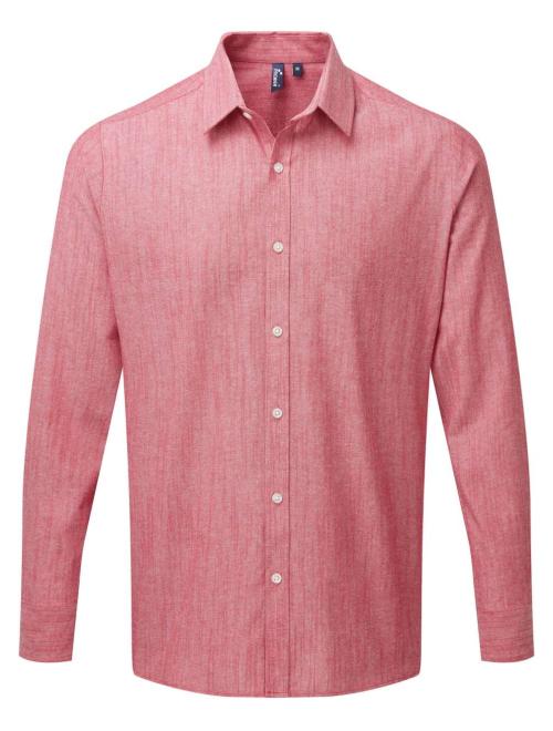 MEN'S COTTON SLUB CHAMBRAY LONG SLEEVE SHIRT