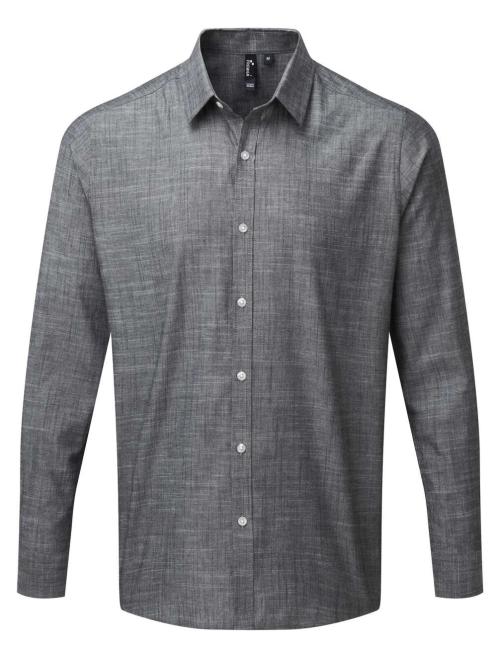 MEN'S COTTON SLUB CHAMBRAY LONG SLEEVE SHIRT