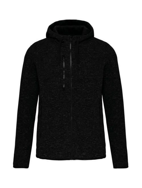 MEN'S HEATHER HOODED JACKET