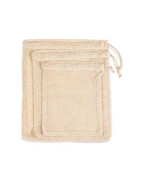 MESH BAG WITH DRAWSTRING CARRY HANDLE