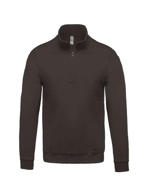 ZIP NECK SWEATSHIRT