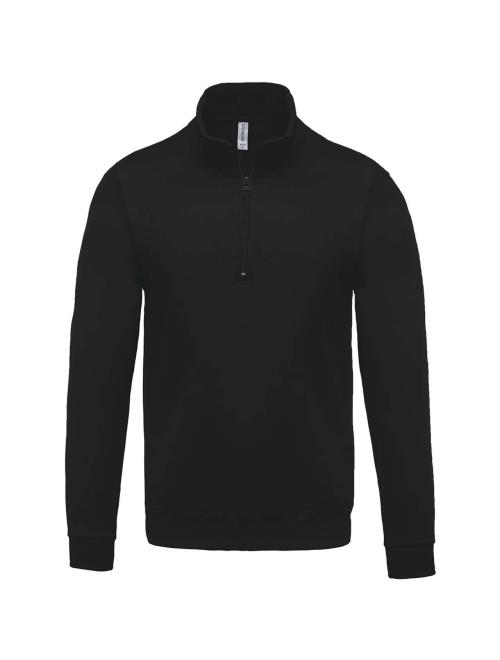 ZIP NECK SWEATSHIRT