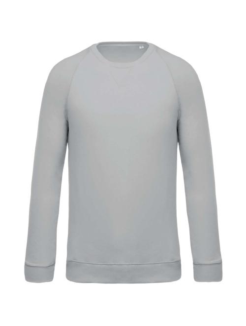 MEN'S ORGANIC COTTON CREW NECK RAGLAN SLEEVE SWEATSHIRT