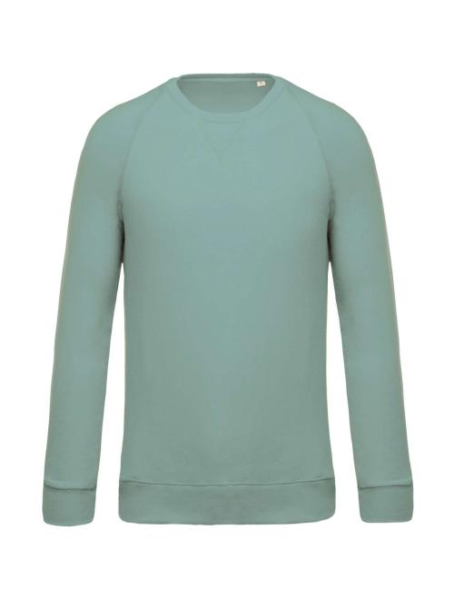MEN'S ORGANIC COTTON CREW NECK RAGLAN SLEEVE SWEATSHIRT