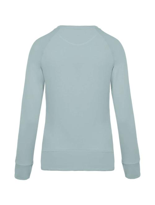 LADIES’ ORGANIC COTTON CREW NECK RAGLAN SLEEVE SWEATSHIRT